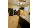Bedroom with a built-in desk and a full-size bed at 39093 Citadel Cir, Zephyrhills, FL 33542