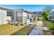 Private backyard with patio and garden space at 5005 Lily Street N Pl, Pinellas Park, FL 33782
