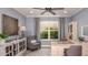 Bright home office features built-in desk and ample natural light at 5136 Slate Hue Pl, Apollo Beach, FL 33572