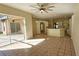 Open floor plan with kitchen and Gathering room at 6013 Catlin Dr, Tampa, FL 33647