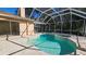 Relaxing screened pool and spa at 6013 Catlin Dr, Tampa, FL 33647
