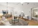 Spacious living room with modern furniture at 6211 Timber Lake Dr # B8, Sarasota, FL 34243