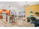 Modern kitchen with granite countertops and wood cabinets at 6321 Staunton Dr, Holiday, FL 34690