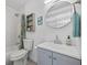 Charming bathroom with updated vanity, bathtub and shower at 1558 13Th S St, St Petersburg, FL 33705