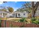 Charming bungalow with white exterior, landscaping, and fenced yard at 1558 13Th S St, St Petersburg, FL 33705