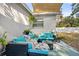 Outdoor patio area with comfortable seating and plants at 1558 13Th S St, St Petersburg, FL 33705