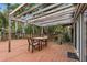 Relaxing back deck with pergola and outdoor seating area at 1746 23Rd N Ave, St Petersburg, FL 33713