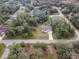 Aerial view of house and surrounding neighborhood at 4551 Wilcox Ave, North Port, FL 34288