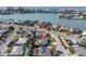 Aerial view showcasing home's location near water at 464 87Th Ave, St Pete Beach, FL 33706