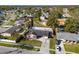 Aerial view showing the home's pool and neighborhood context at 6550 Spanish Moss Cir, Tampa, FL 33625