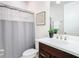 Bathroom with shower, toilet and vanity at 19231 Mossy Pine Dr, Tampa, FL 33647
