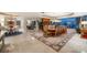 Dining room boasts a large window with water view, modern lighting, and an open concept floor plan at 3 Seaside Ln # 601, Belleair, FL 33756
