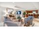 Well-appointed sitting room boasts stylish décor, a wet bar and comfortable seating for entertaining guests at 3 Seaside Ln # 601, Belleair, FL 33756