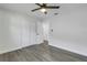 Bright bedroom with new flooring and double closets at 4511 Helena Ne St, St Petersburg, FL 33703