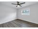 Spacious bedroom featuring new flooring and fresh paint at 4511 Helena Ne St, St Petersburg, FL 33703