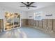 Bedroom under renovation with exposed framing and window at 4511 Helena Ne St, St Petersburg, FL 33703