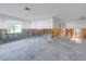 Living room under renovation, showing framing and flooring at 4511 Helena Ne St, St Petersburg, FL 33703