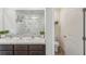 Bathroom with double vanity and shower at 5808 Calla Lilly Dr, Sarasota, FL 34232