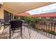 Spacious balcony with seating for outdoor enjoyment at 6006 Gulf Dr # 207, Holmes Beach, FL 34217