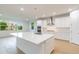 Spacious open kitchen featuring an island, quartz countertops, stainless appliances, and ample cabinet space at 809 W Indiana Ave, Tampa, FL 33603