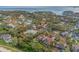Wide aerial view of the property and surrounding area at 289 Rafael Ne Blvd, St Petersburg, FL 33704