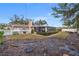 Spacious backyard with screened patio, grill station, and garden areas at 289 Rafael Ne Blvd, St Petersburg, FL 33704