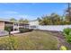 Large backyard with screened porch and plenty of grassy area at 289 Rafael Ne Blvd, St Petersburg, FL 33704