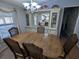 Dining room with hutch and wood table at 5245 Seville Dr, Zephyrhills, FL 33541