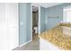 Bathroom with granite countertop, shower, and toilet at 6372 Palma Del Mar S Blvd # 505, St Petersburg, FL 33715