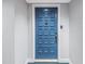 Blue front door with keyless entry at 6372 Palma Del Mar S Blvd # 505, St Petersburg, FL 33715