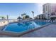 Community pool with waterfront views at 6372 Palma Del Mar S Blvd # 505, St Petersburg, FL 33715