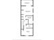 Second-floor layout displaying the primary bedroom, primary bath, an additional bedroom, bathroom and hall at 637 Pinellas Bayway S # 111, St Petersburg, FL 33715