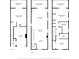 A multi-level floor plan showcasing the layout of each floor at 637 Pinellas Bayway S # 111, St Petersburg, FL 33715