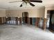 Living room featuring hardwood floors and inviting archways, awaiting your unique design touch at 988 Bruce Ave, Clearwater Beach, FL 33767