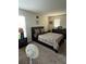 Bedroom featuring carpeted floors, neutral paint, natural lighting, and dark wood furniture at 10319 Boyette Creek Blvd, Riverview, FL 33569