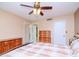 Bright bedroom with wood flooring and built-in dresser at 2612 Pearce Dr # 304, Clearwater, FL 33764