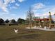 Community dog park with covered picnic area at 5212 Candler View Dr, Lithia, FL 33547