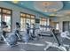 Modern fitness center equipped with treadmills, ellipticals and more at 5212 Candler View Dr, Lithia, FL 33547