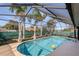 Sparkling screened pool perfect for relaxation at 8049 Hutchinson Dr, New Port Richey, FL 34653