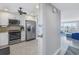 Modern kitchen with stainless steel appliances at 4775 Cove Cir # 904, St Petersburg, FL 33708