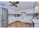 Efficient kitchen featuring ample counter space and stainless steel appliances at 5624 Mccoy Ct, Zephyrhills, FL 33542