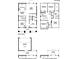 Detailed floor plan showcasing the layout of the two-story home, including room dimensions and features at 853 53Rd N Ave, St Petersburg, FL 33703