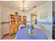 Bright dining room featuring a charming table setting at 1901 Canterbury Ln # 19, Sun City Center, FL 33573