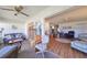 Bright sunroom with ample seating and view of backyard at 1901 Canterbury Ln # 19, Sun City Center, FL 33573