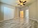 Spacious bedroom with closet and ceiling fan at 7218 E Bank Dr # 205, Tampa, FL 33617