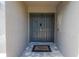 Front entryway with a double door and a welcome mat at 8618 Tidal Bay Ln, Tampa, FL 33635