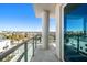 Balcony with city view at 15 Avalon St # 704, Clearwater Beach, FL 33767