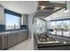 Contemporary kitchen with a gas cooktop and views of the city at 15 Avalon St # 704, Clearwater Beach, FL 33767