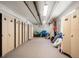 Community storage area with lockers and beach supplies at 15 Avalon St # 704, Clearwater Beach, FL 33767