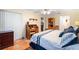 Main bedroom with a desk, ceiling fan, and tile floor at 19029 Us Highway 19 # 25D, Clearwater, FL 33764
